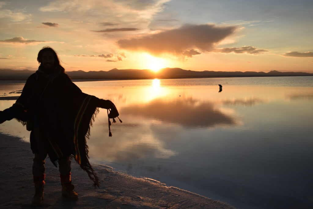 Zeke Wilki en el Salar de Uyuni